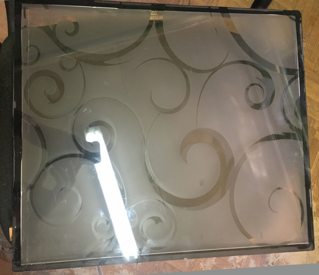 Матовое стекло с рисунком