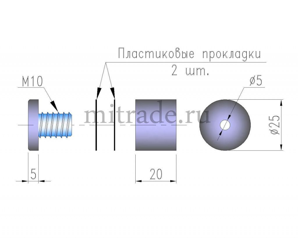 Держатель с отрывом 25х25мм D-1001 cp Держатель с отрывом 25х25мм D-1001 cp