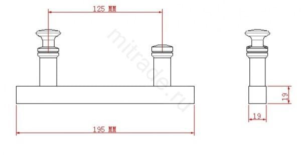 Ручка скоба MT-0012 Ручка скоба MT-0012
